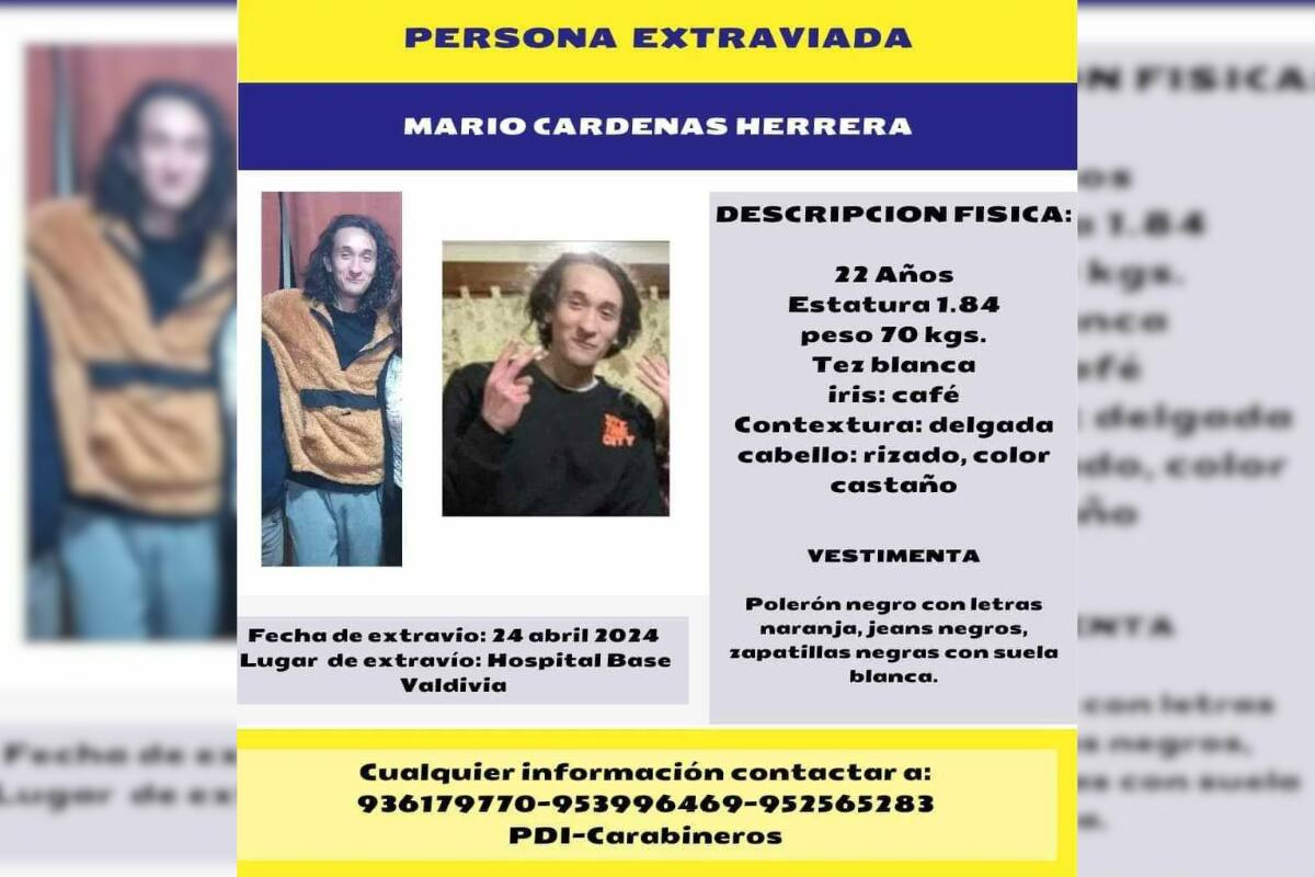 Continua la intensa búsqueda del joven desaparecido.