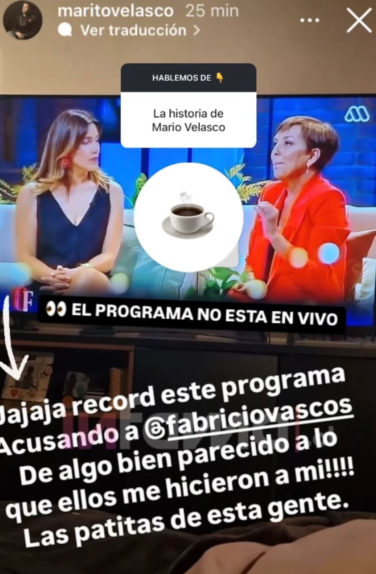 Mario Velasco se lanzó contra Only Fama.