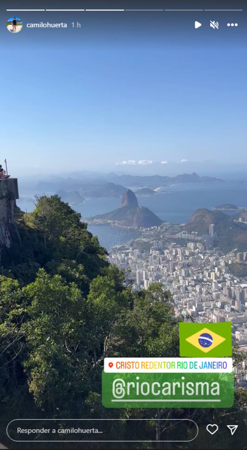 Marité Matus y Camilo Huerta comparten registros de sus vacaciones en Brasil