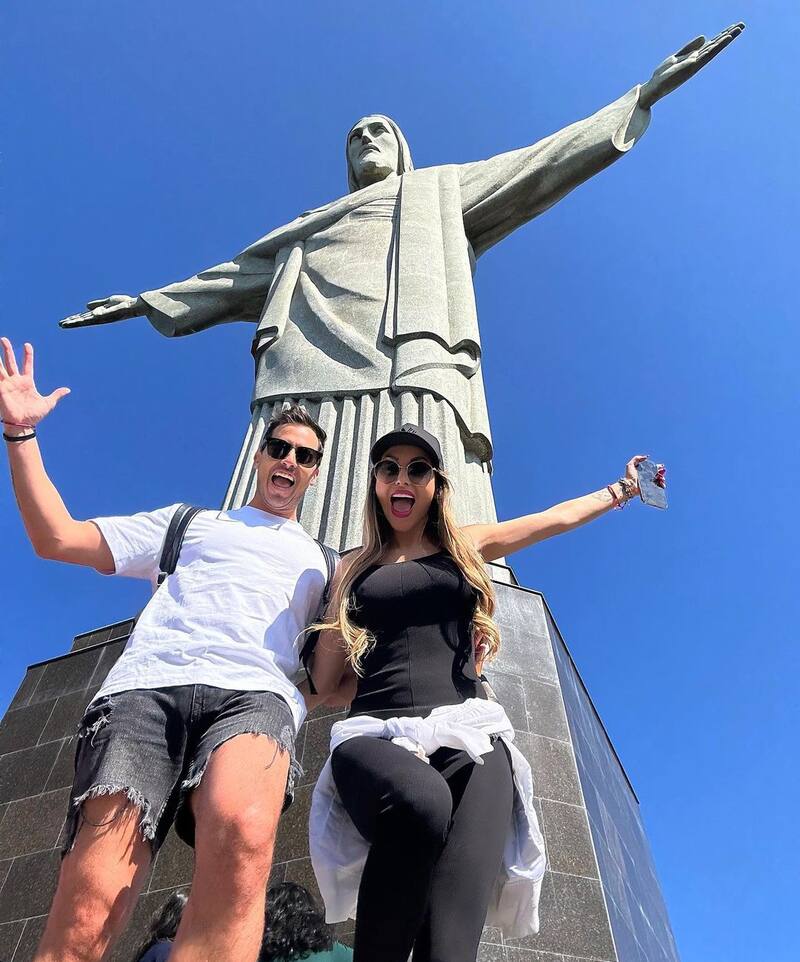 Marité Matus y Camilo Huerta comparten registros de sus vacaciones en Brasil