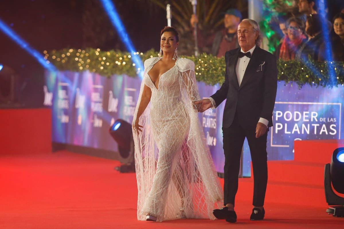 Marlen Olivari y Luciano Marocchino en la
Noche Cero, la gala del Festival de Viña 2023