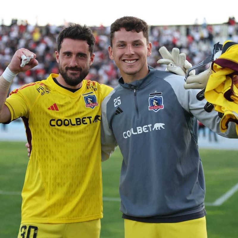 Junto a Fernando De Paul en Colo Colo. Foto: @martinballesteros_1 en Instagram.