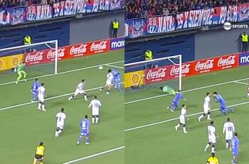 Ni cinco minutos en cancha: así fue el golazo de Martín Espinoza en su debut con U. de Chile