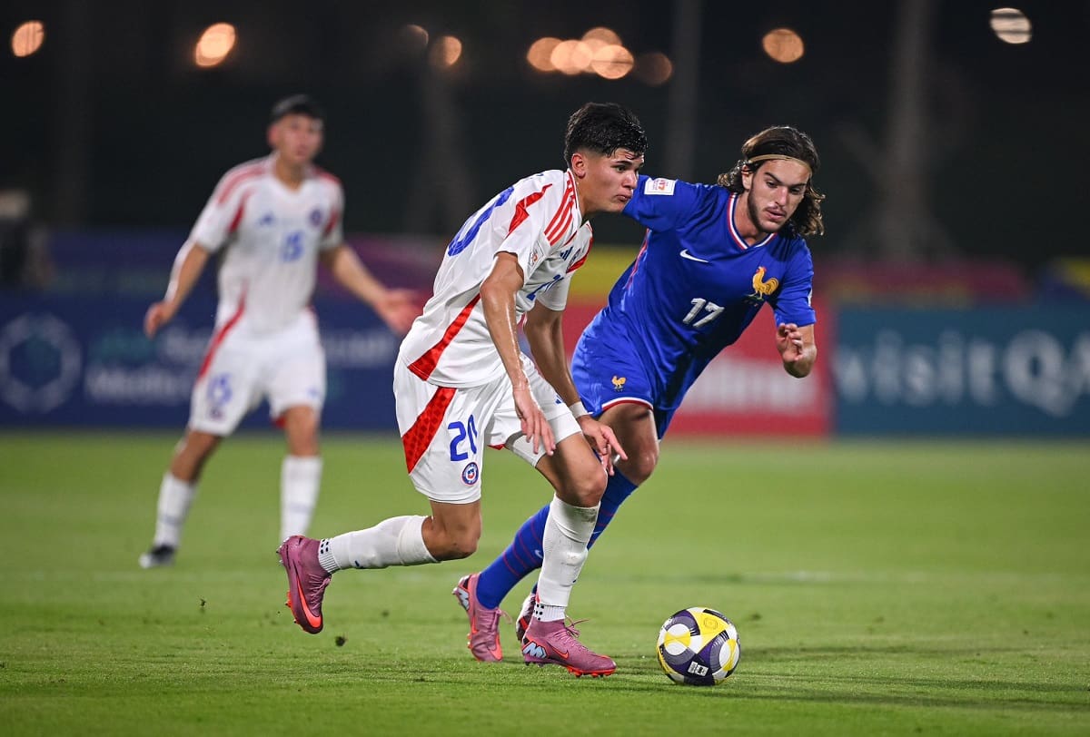 en el debut de Chile en el Mundial Sub 17. Foto: ANFP