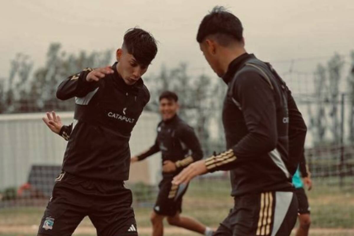 entrenando con la Proyección de Colo Colo.