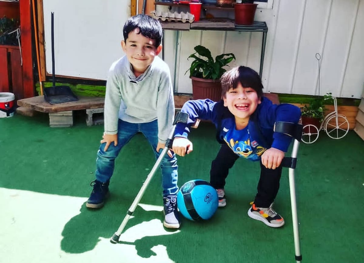 Martín y Benjamin, hijo y hermano de Samuel Maldonado.