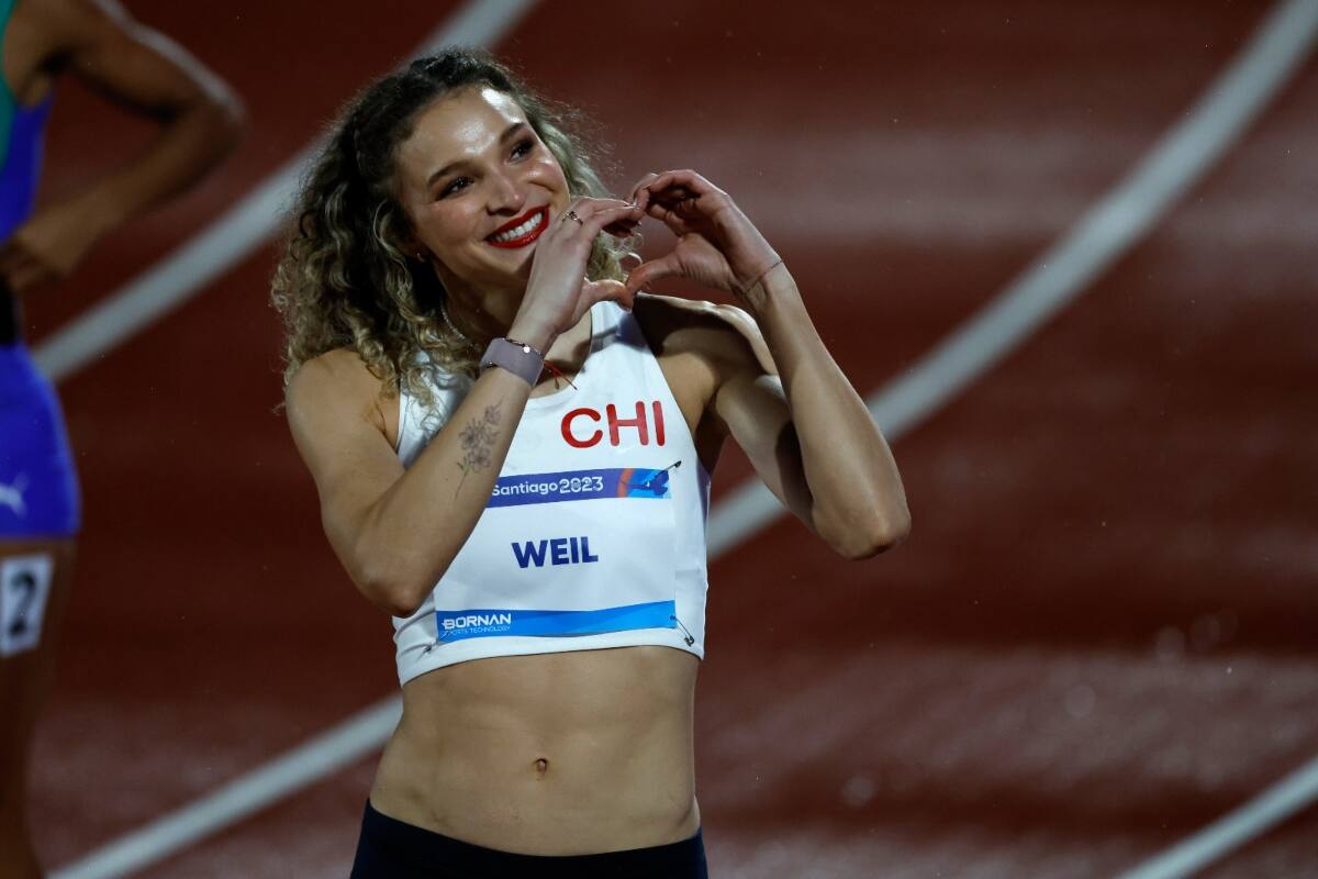 Martina Weil, atleta chilena. Foto: Photosport.