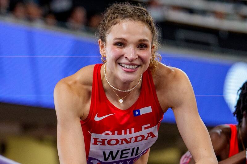 en el Mundial de Atletismo. Foto: Team Chile