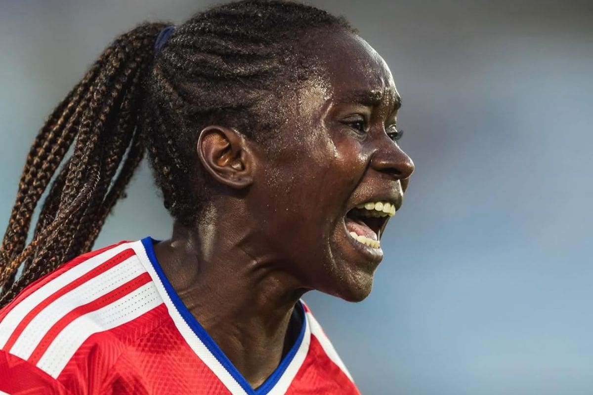 La delantera marcó en el partido por la Liga de Naciones Femenina de la Conmebol que se juega en Montevideo. Foto: Comunicaciones/FFCh