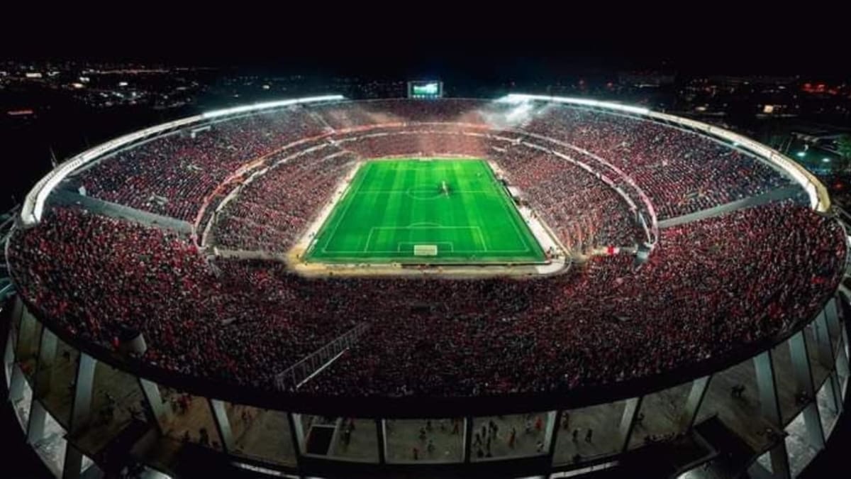 El estadio de River Plate, con capacidad para más de 80 mil personas.
