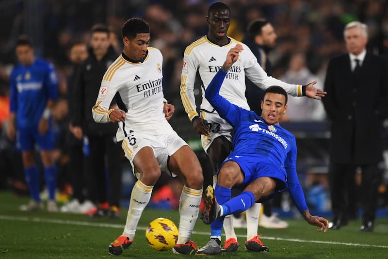 Mason Greenwood estuvo cedido en el Getafe la temporada pasada.