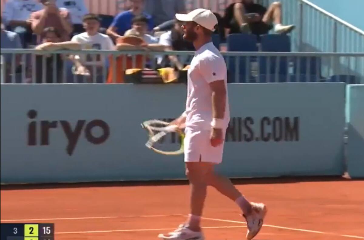 VIDEO | Moutet protagoniza escándalo en el Masters de Madrid: abandonó y se fue abucheado