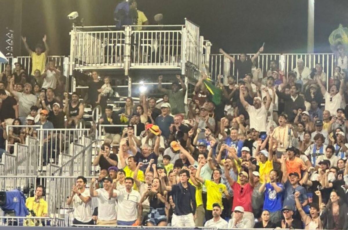 VIDEO | El incesante duelo entre los fanáticos chilenos y brasileños en el Masters de Miami
