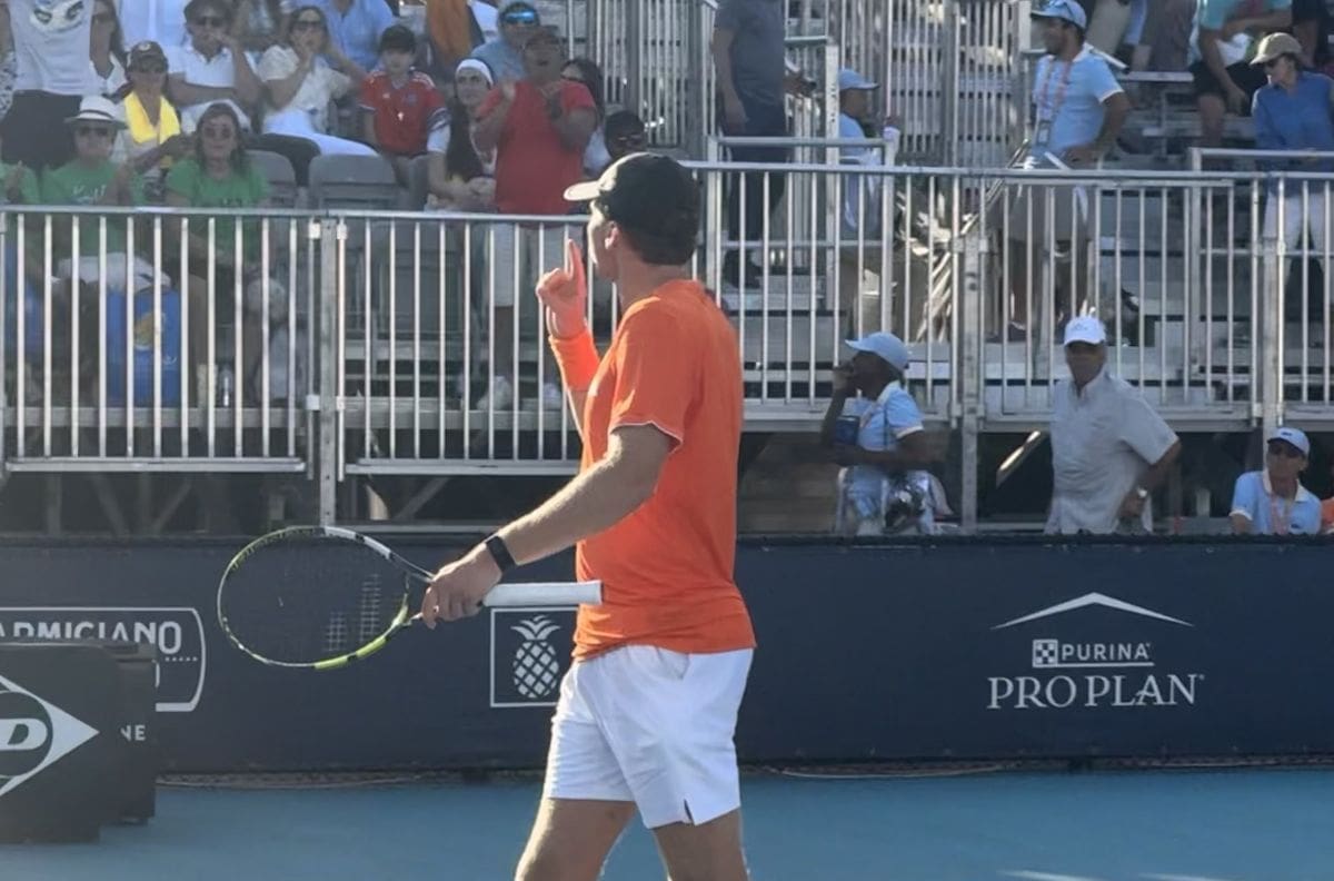 VIDEO | La burlesca reacción del rival de Alejandro Tabilo contra el público chileno en Miami