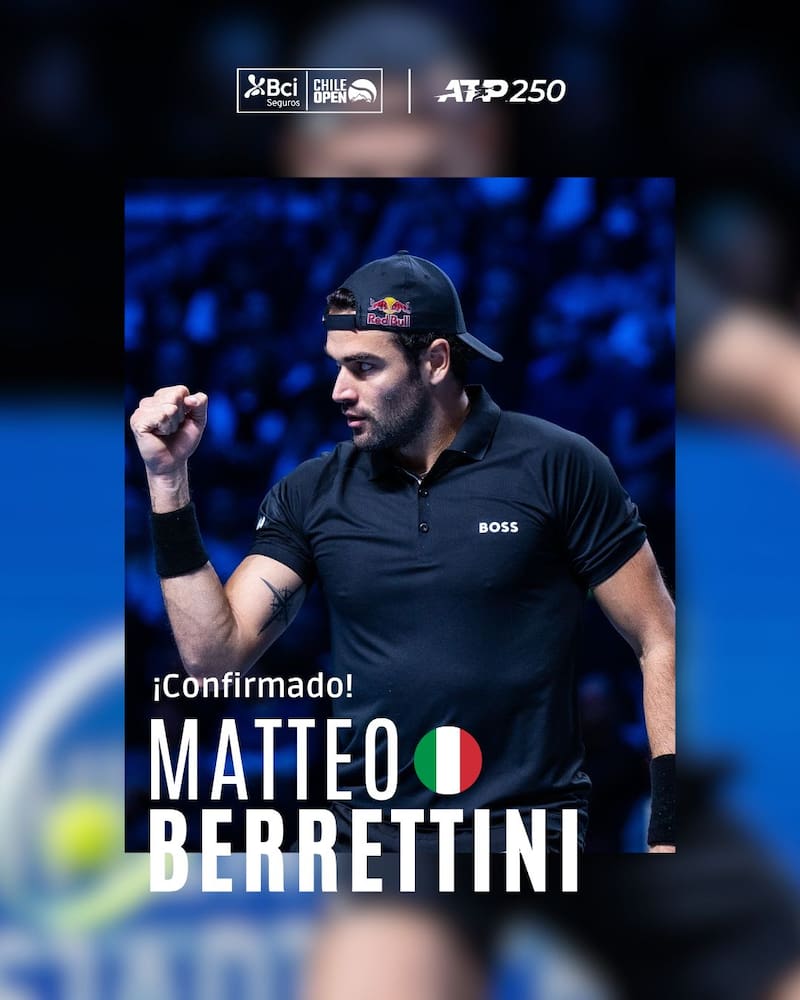 Confirmado para el Chile Open 2026.