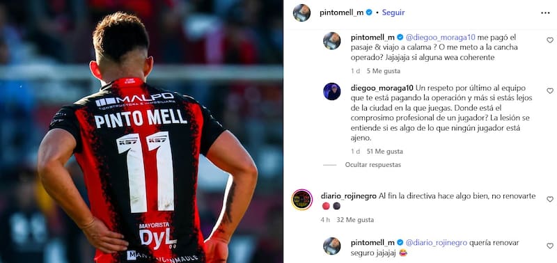 El delantero le respondió a los hinchas de Rangers