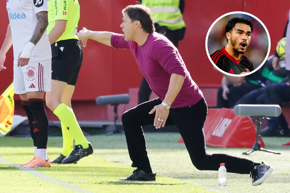 El técnico de Sevilla valoró la actuación de Oso, reemplazante del lesionado Gabriel Suazo. Foto: Agencia EFE.