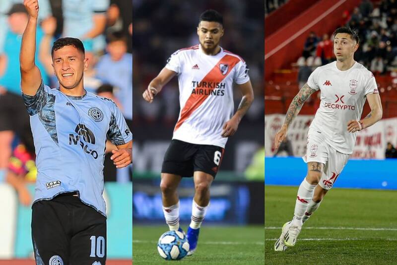 Matías Marín (Belgrano), Paulo Díaz (River Plate) y Rodrigo Echeverría (Huracán), algunos de los chilenos serán protagonista de la jornada de clásicos en el fútbol argentino.
