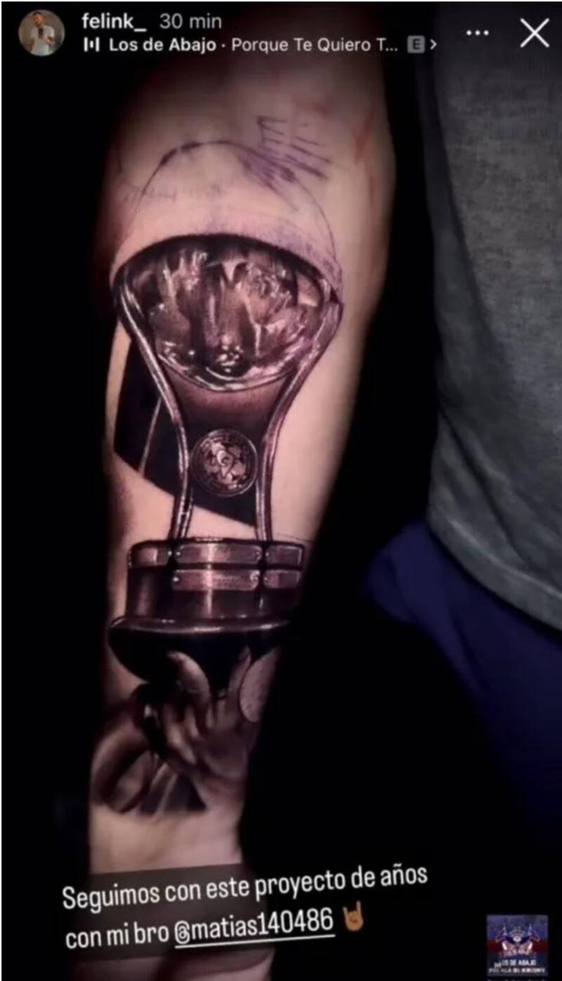 El tatuaje de Matías Rodríguez.