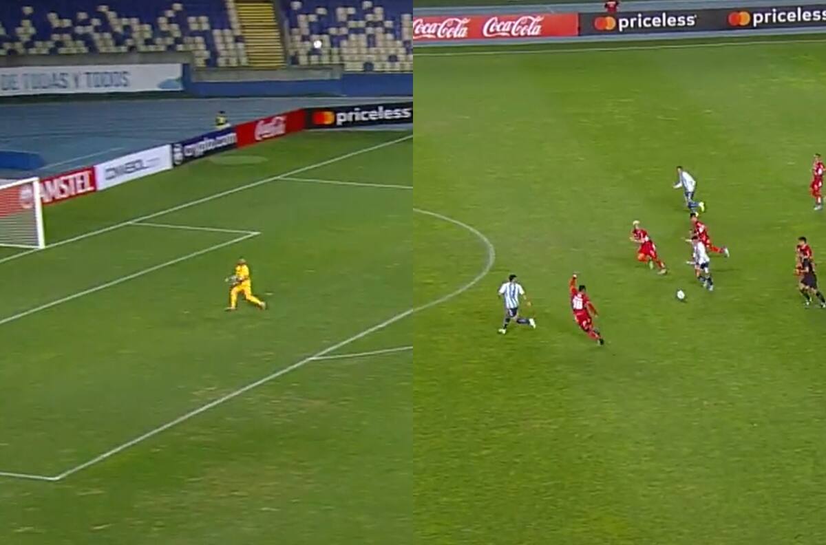 VIDEO | ¡Desde antes de mitad de cancha! El extraordinario gol de Matías Rojas a Ñublense