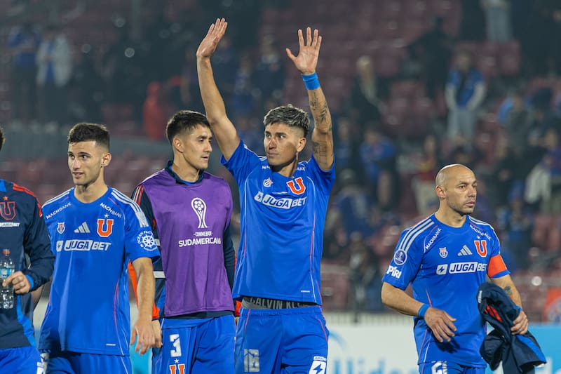 El defensor tras el encuentro de Universidad de Chile y Guaraní por Copa Sudamericana 2025. Foto: Felipe Escobedo