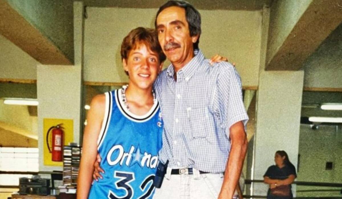 Matías Vega y su padre.