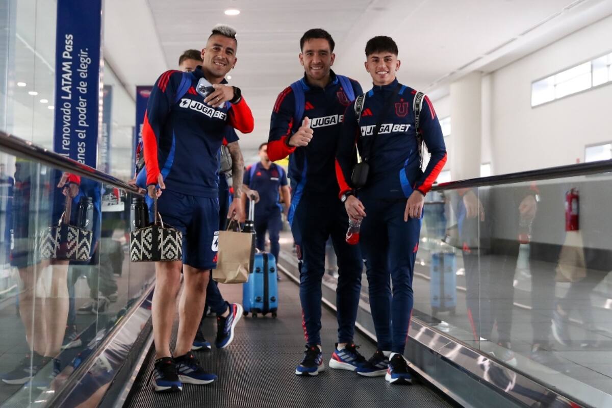 El jugador antes de emprender rumbo a Brasil. Foto: @udechile