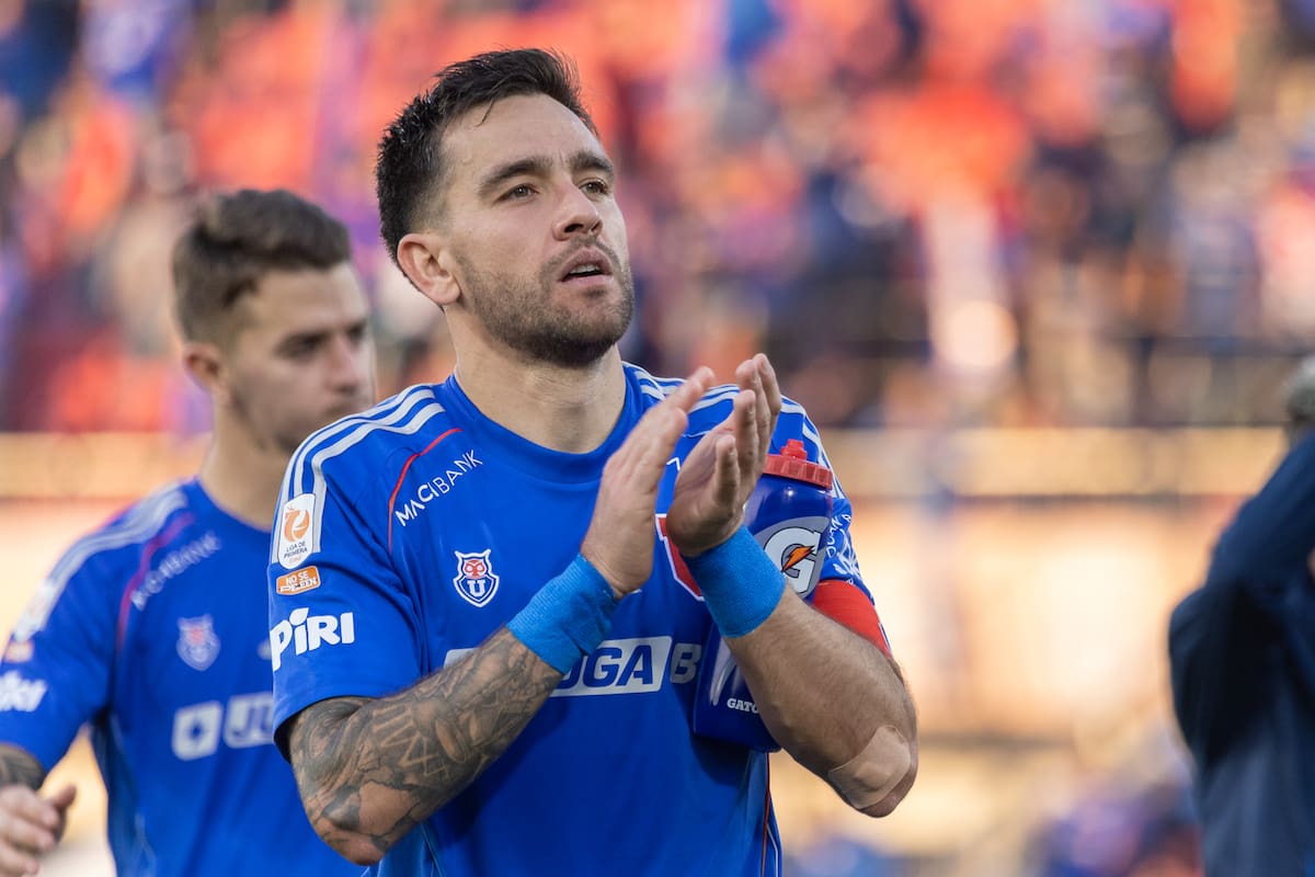 Matías Zaldivia en el duelo de U. de Chile frente a Ohiggins por la Liga de Primera 2025. Foto: Felipe Escobedo