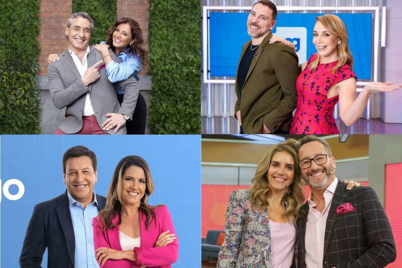 Los canales de televisión viven ruda competencia por el rating durante la mañana.