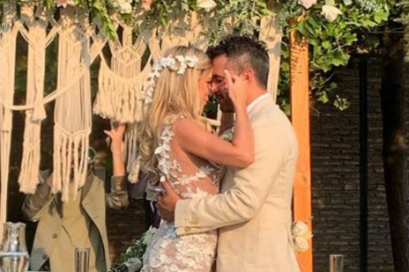 Flaviana Seeling en su matrimonio con Orlando Carmona/ Instagram