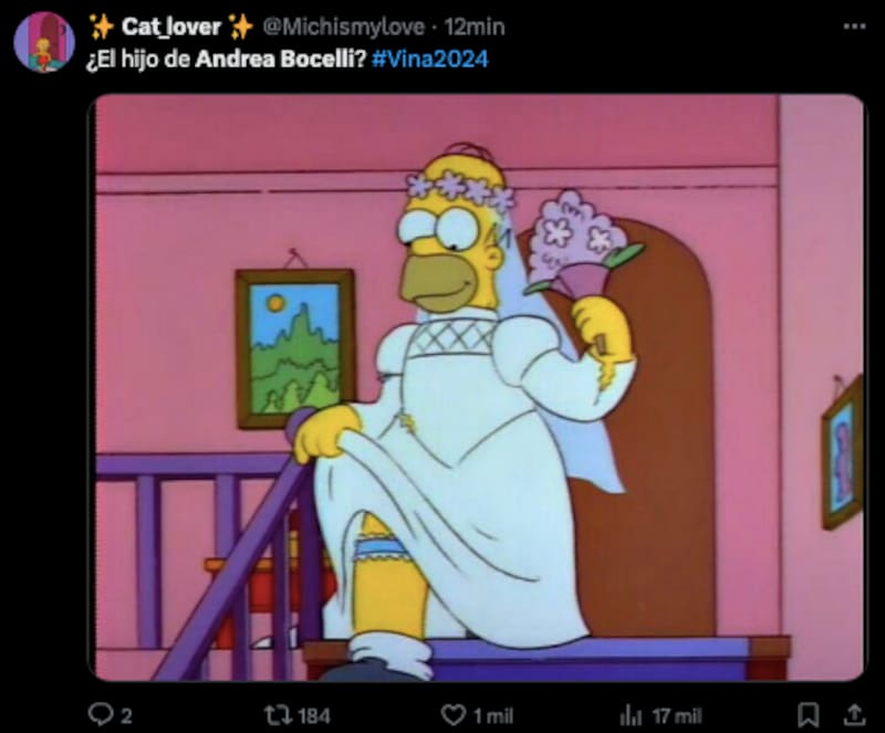 Memes que destacaron por la presentación de Matteo Bocelli.