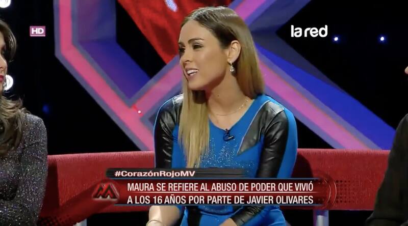 Maura Rivera relatando su experiencia con Javier Olivares en "Mentiras Verdaderas". Créditos: Twitter.