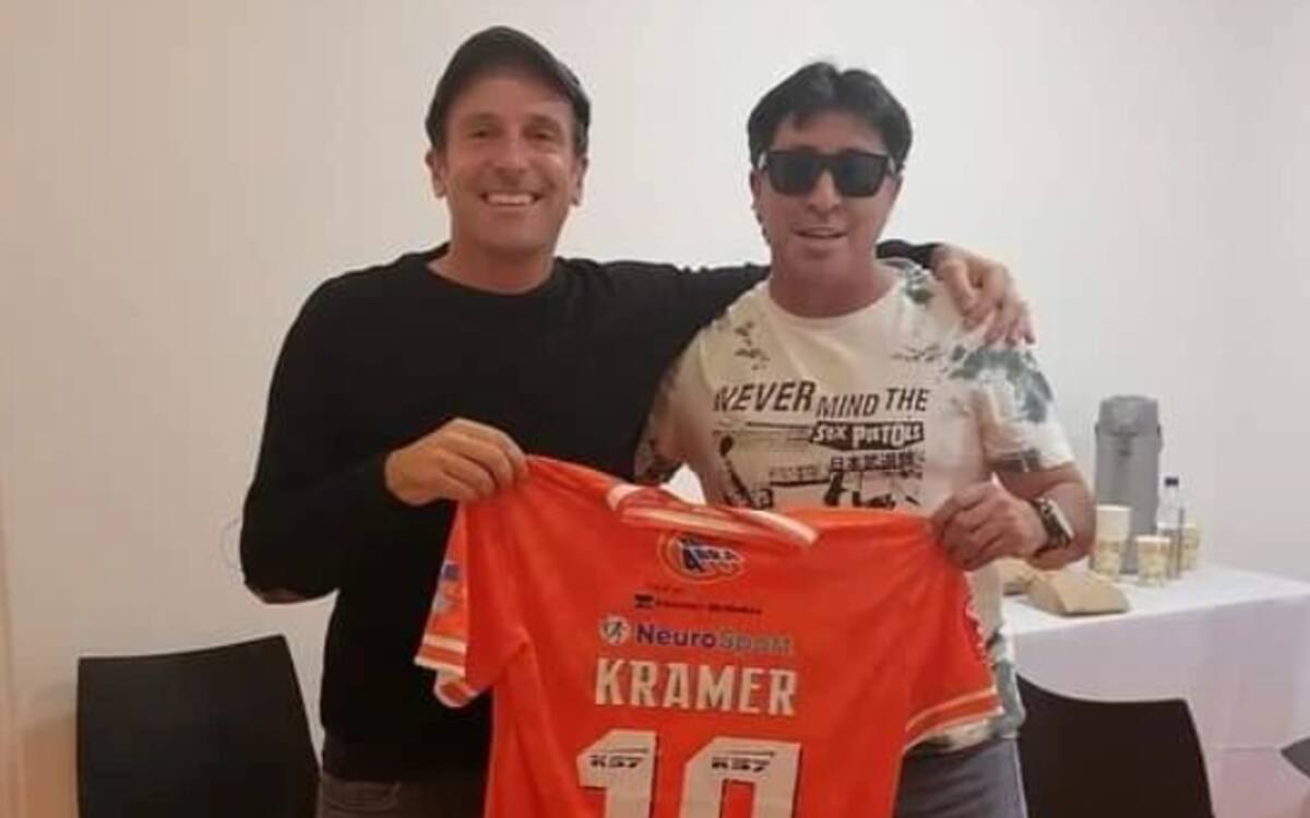 Mauricio Donoso con Stefan Kramer.