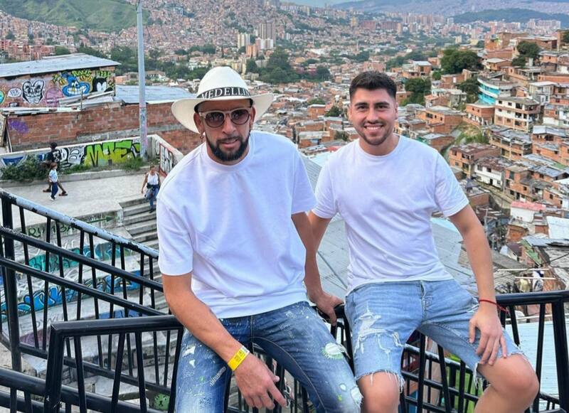 Mauricio Isla en su 'escapada' a Medellín.