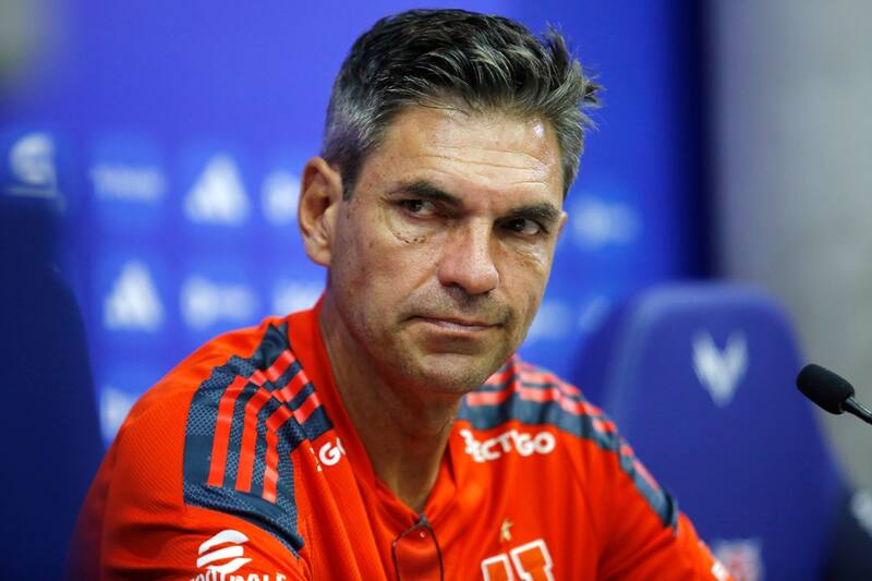 Mauricio Pellegrino habló en conferencia de prensa.