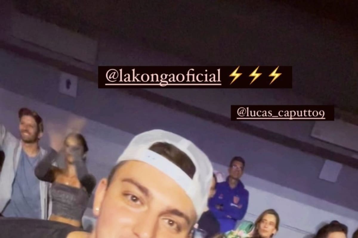 El DT de la U se encontró con Felipe Seymour. ¿Quién inmortalizó la foto? El hijo de Hernán Caputto.