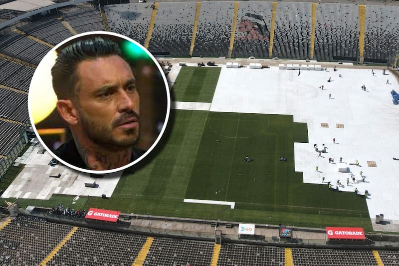 criticó el estado de la cancha del Estadio Monumental