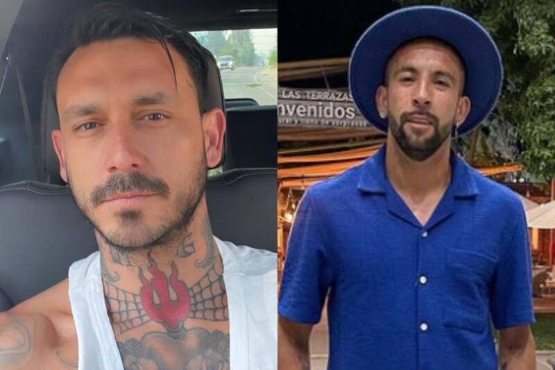 Fotos de redes sociales de Mauricio Pinilla  y Mauricio Isla/ Instagram