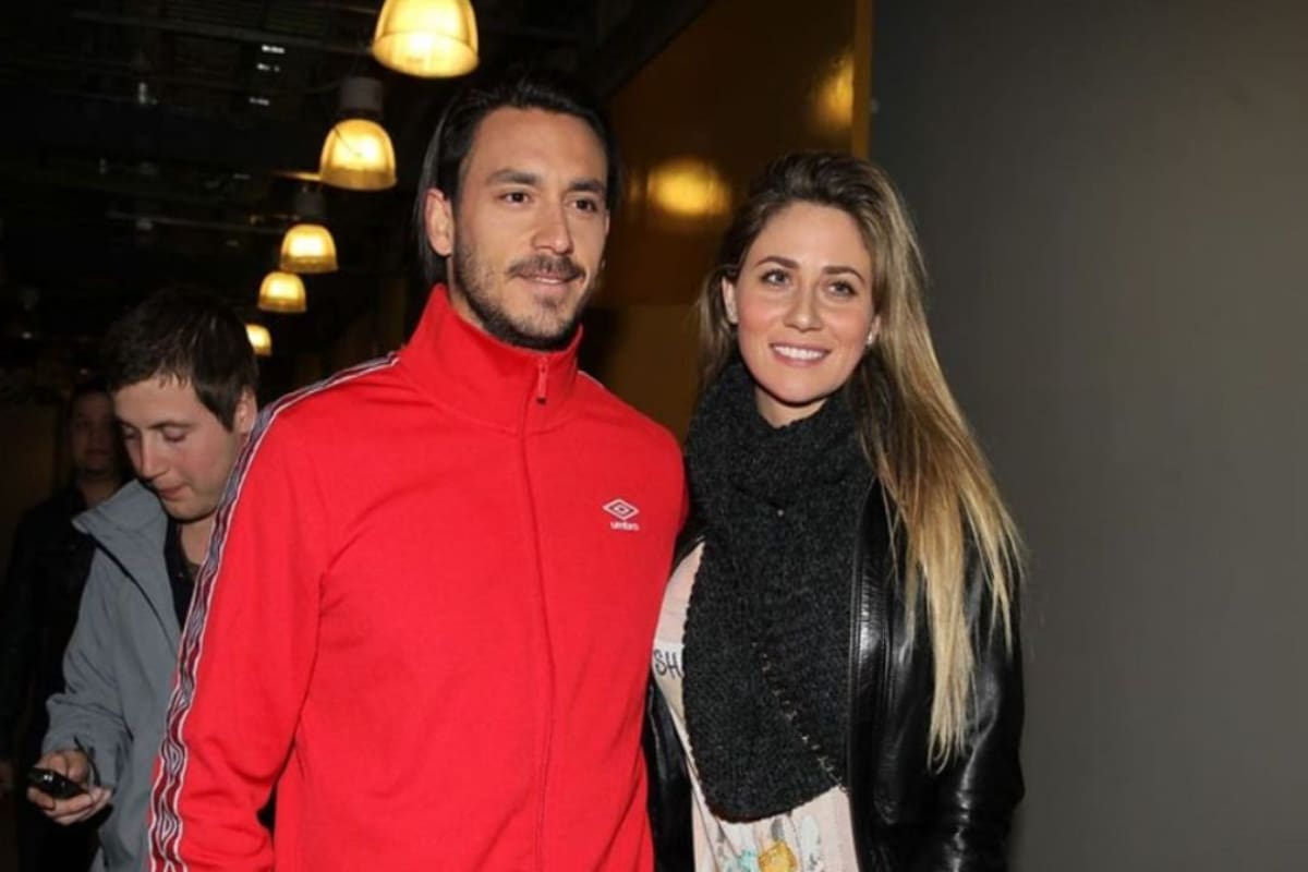 Foto del recuerdo de Mauricio Pinilla y Gissella Gallardo.