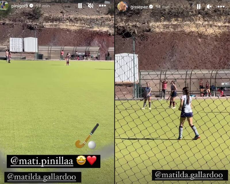 Mauricio Pinilla y Gissella Gallardo en el partido de su hija / Créditos: Instagram