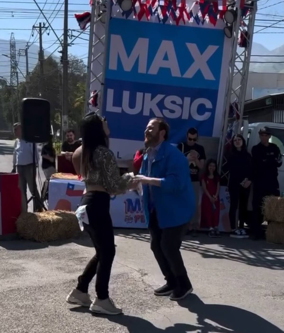 Max Luksic junto a Loreto Aravena. Créditos: Instagram