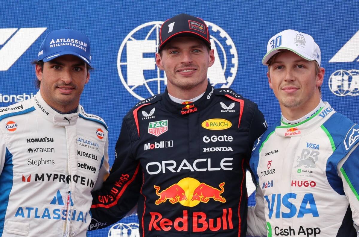 Max Verstappen estuvo sólido y le quitó la pole a Carlos Sainz en el GP de Azerbaiyán