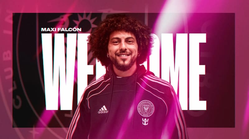 Inter de Miami resaltó la magnitud de Colo Colo en el anuncio del fichaje de Maxi Falcón: “El potente...”. Foto: Inter de Miami.