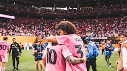 Tras campeonar en la MLS: Maxi Falcón se luce en la despedida de dos ex leyendas del Barcelona