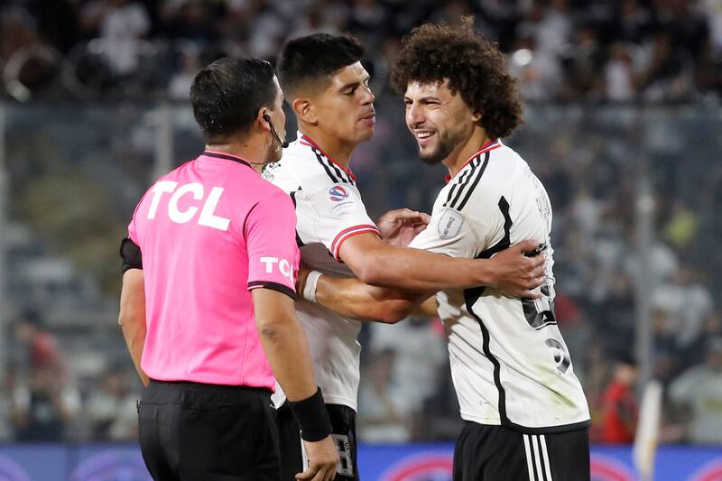 Maximiliano Falcón recibió tarjeta roja directa en el partido de Colo Colo vs Everton.