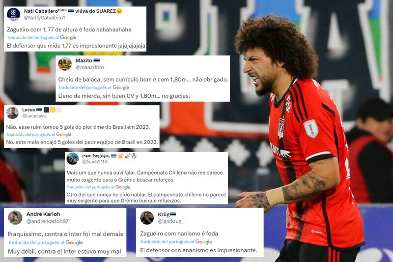 Maximiliano Falcón recibió varias críticas por parte de los hinchas de Gremio.