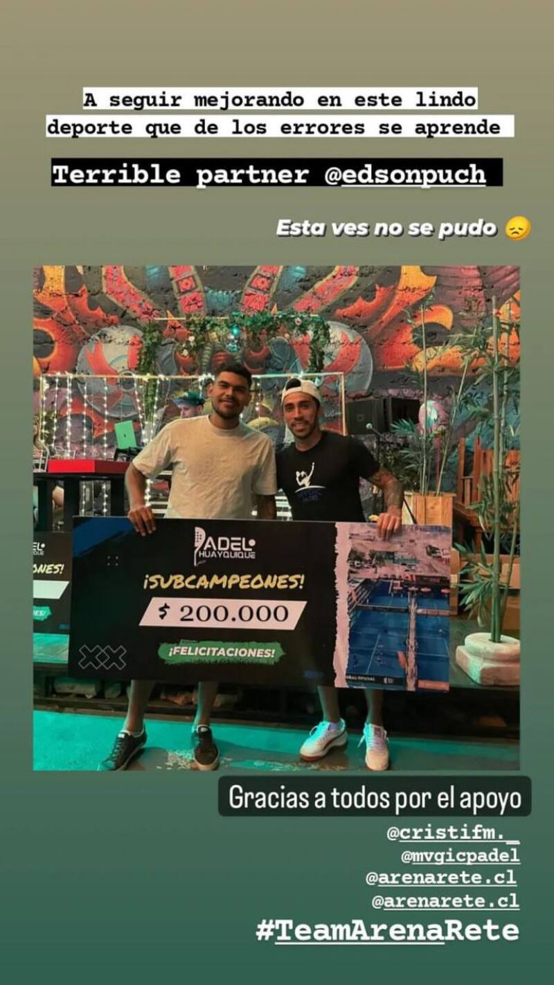 Maximiliano Mori es dupla de Edson Puch en pádel.
