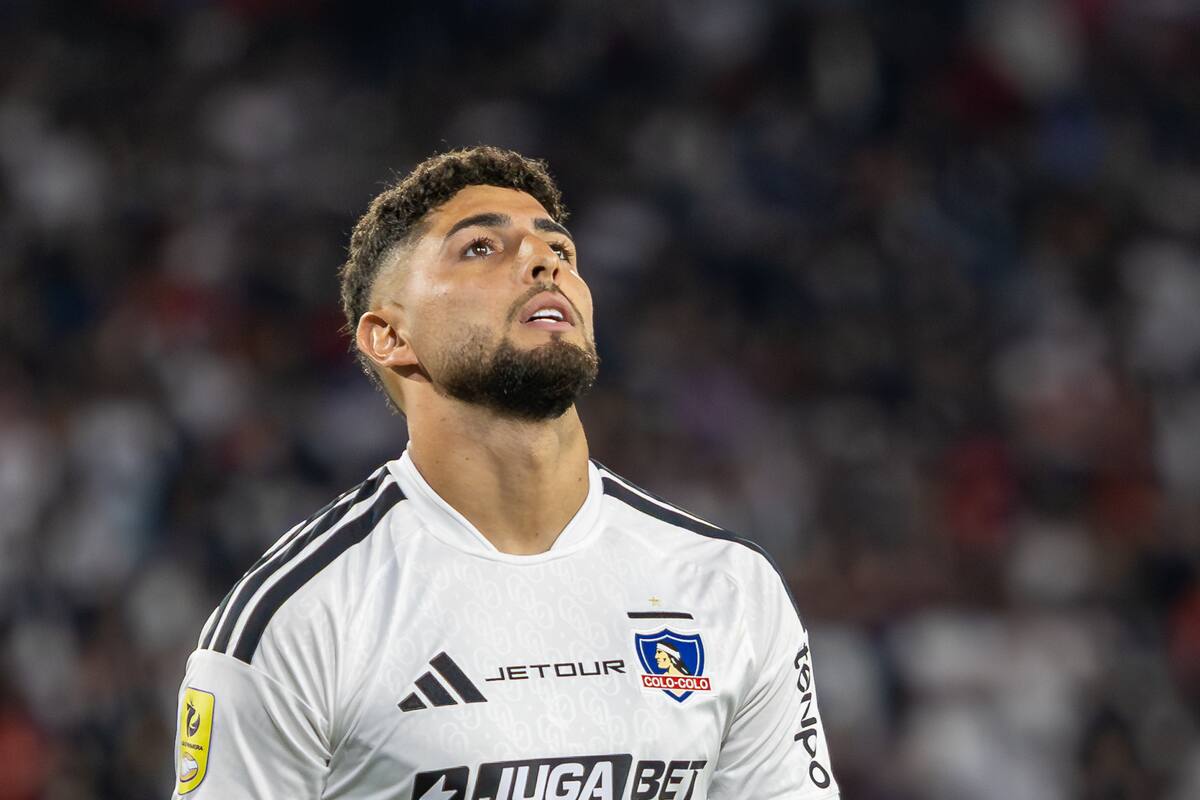 El delantero jugando por Colo Colo en el Monumental. Foto: Felipe Escobedo/En Cancha