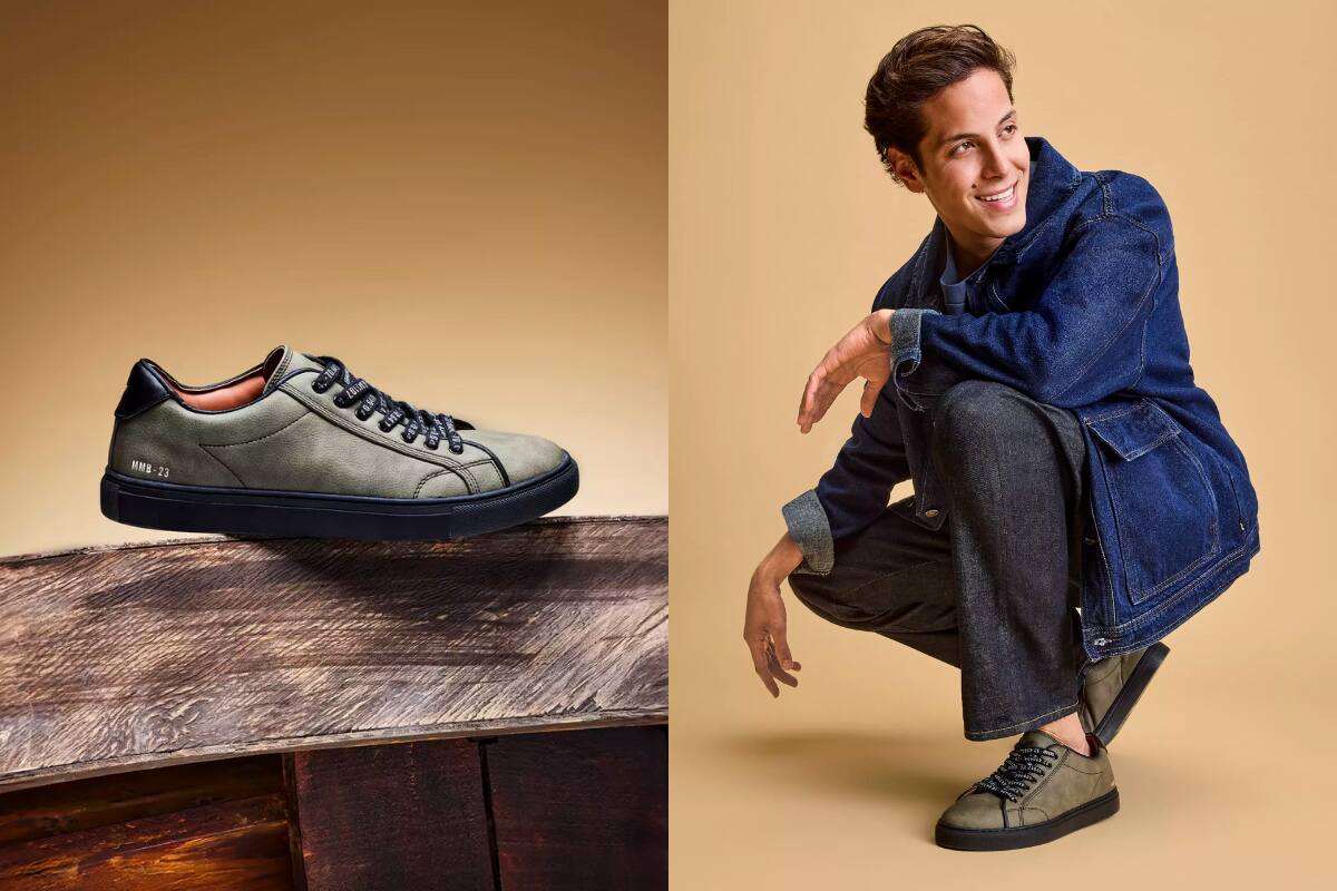 El hijo de Cecilia Bolocco lanzó su colección de zapatillas.