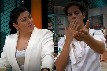 “¿A quién le anda tirando besos usted?”: Fernanda Fuentes bromea a Máximo Menem sobre su pololeo con Delfina Honig